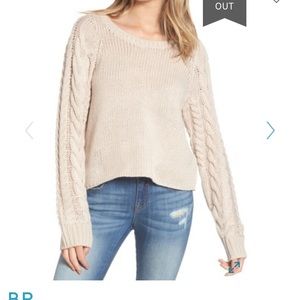 BP Cable Knit Beige Sweater